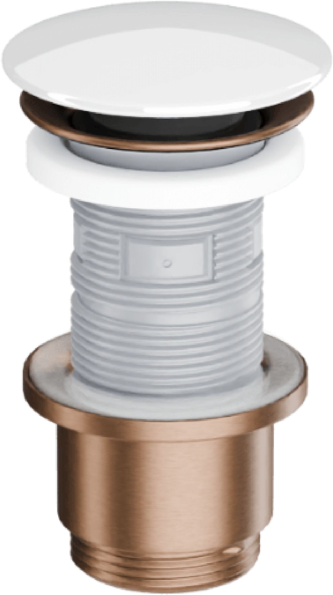 Excellent Design tappo per lavabo bianco-rame ARIN.1485.K.01.WHCB