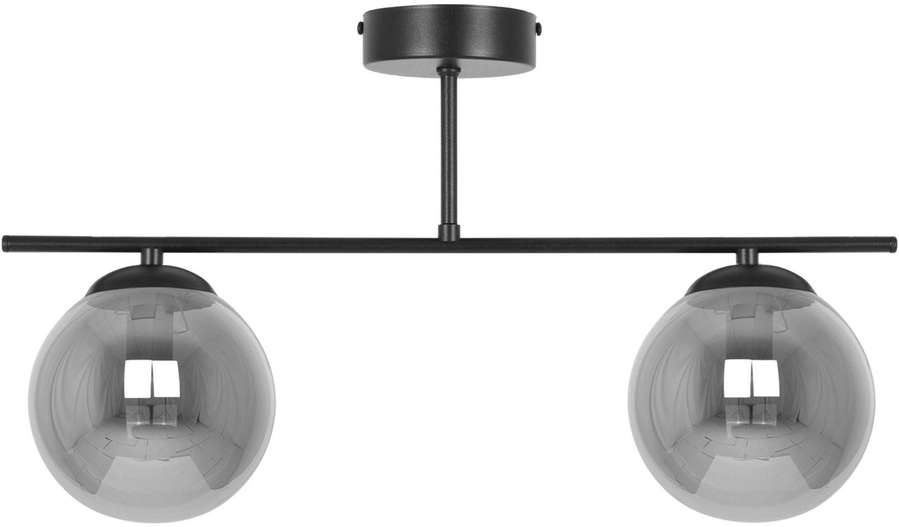 Kaja Gamma lampada da soffitto 2x10 W nero-grafite K-5168