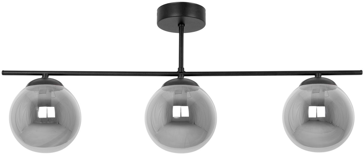 Kaja Gamma lampada da soffitto 3x10 W nero-grafite K-5169