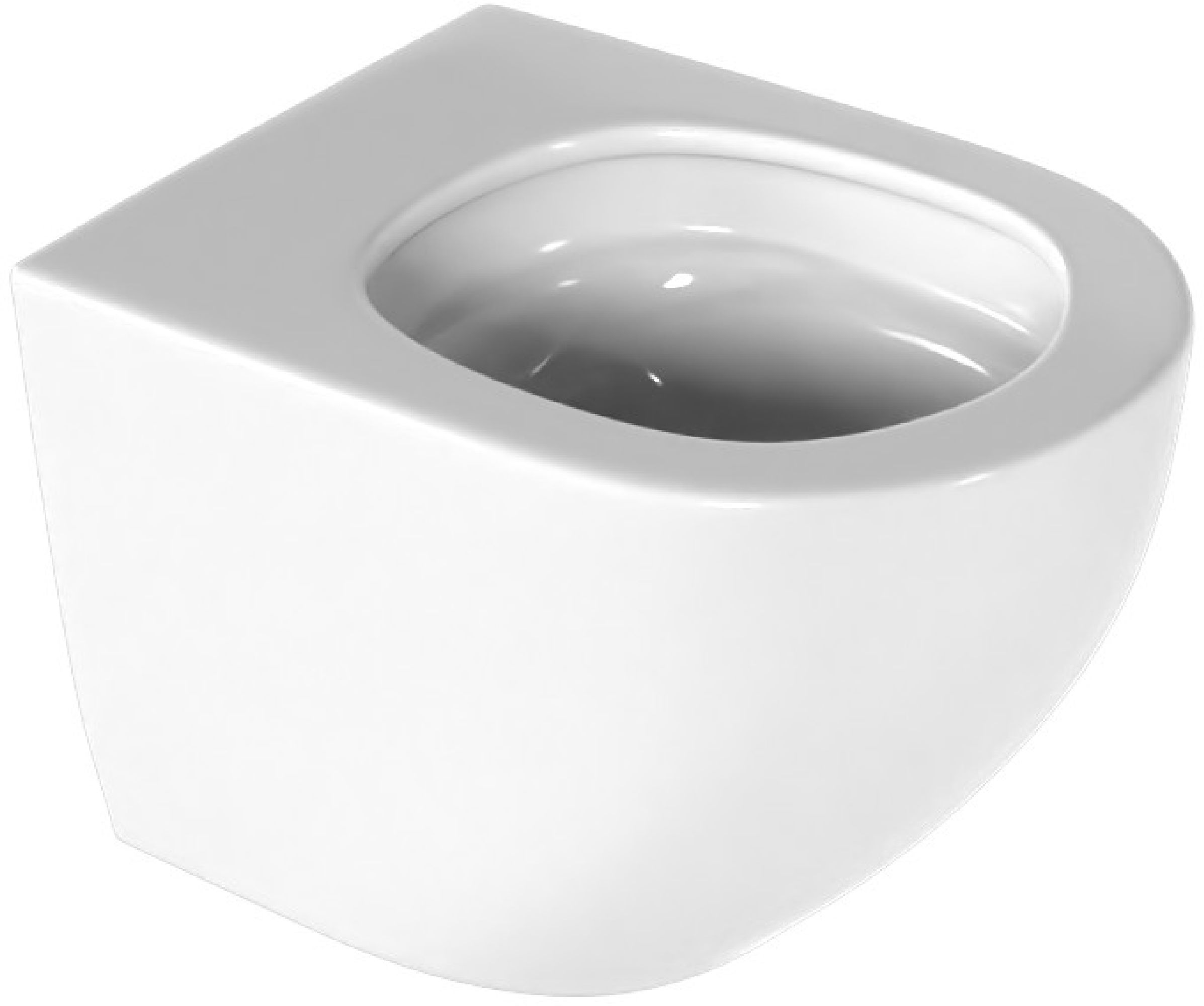 Excellent Luqa vaso wc sospeso senza brida con scarico a vortice bianco lucida CEAC.6403.480.WH