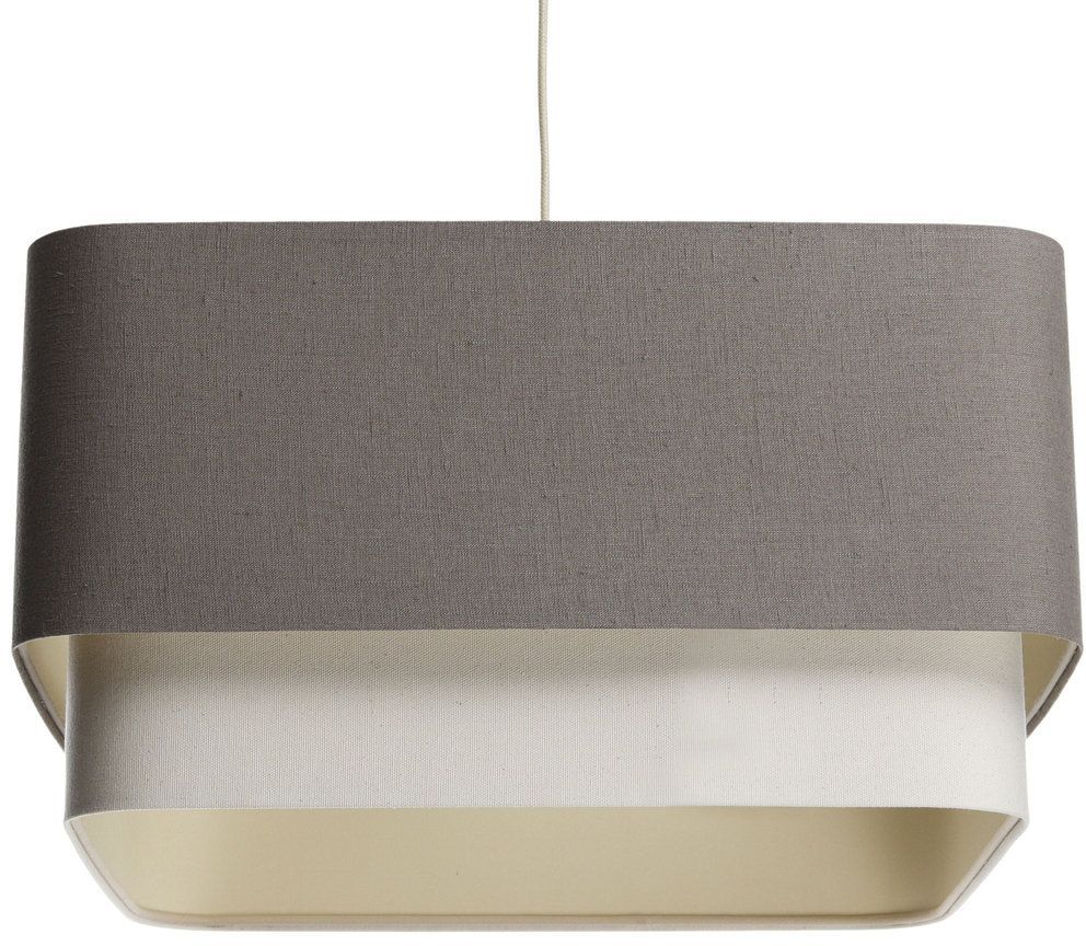 BPS Koncept Kwadro duo lampada sospesa 1x60 W grigio/cenere-crema-beige KWD-003