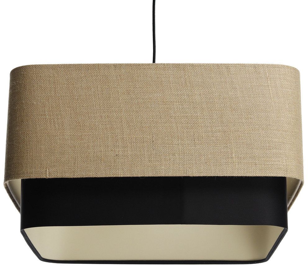 BPS Koncept Kwadro duo lampada sospesa 1x60 W nero-beige KWD-005