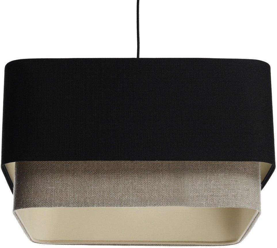 BPS Koncept Kwadro duo lampada sospesa 1x60 W nero-beige KWD-006