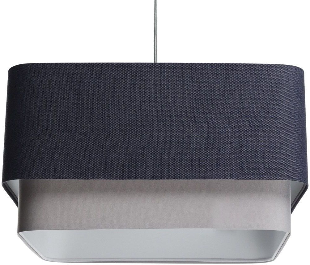 BPS Koncept Kwadro duo lampada sospesa 1x60 W grigio/cenere-blu scuro KWD-008