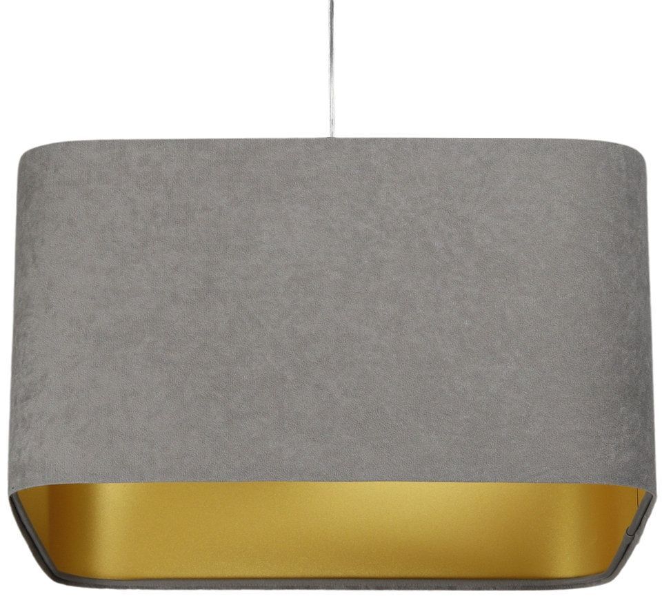 BPS Koncept Kwadro sue lampada sospesa 1x60 W oro-grigio/cenere KW-105-40w25