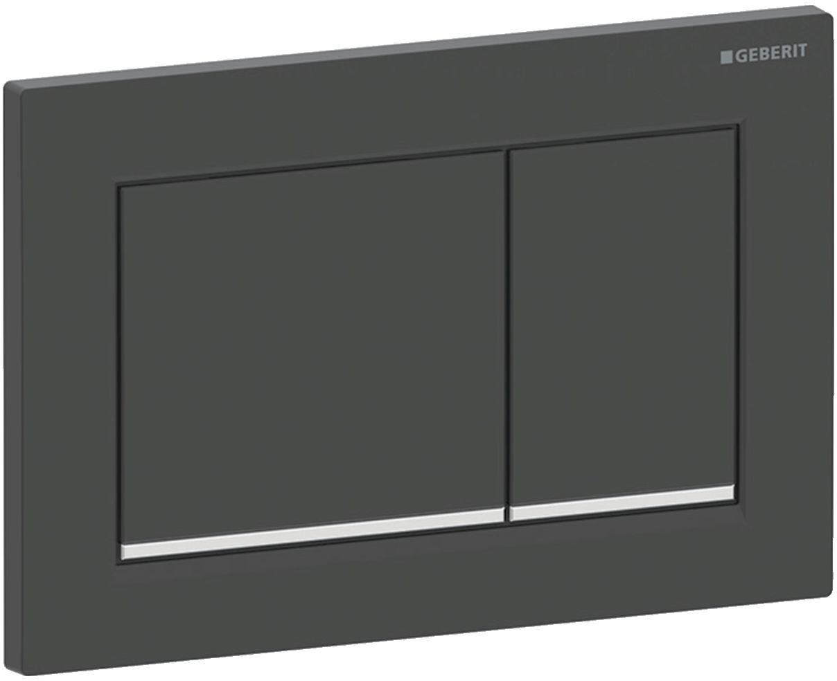 Geberit Omega20 placca di comando per WC nero 115.080.14.1