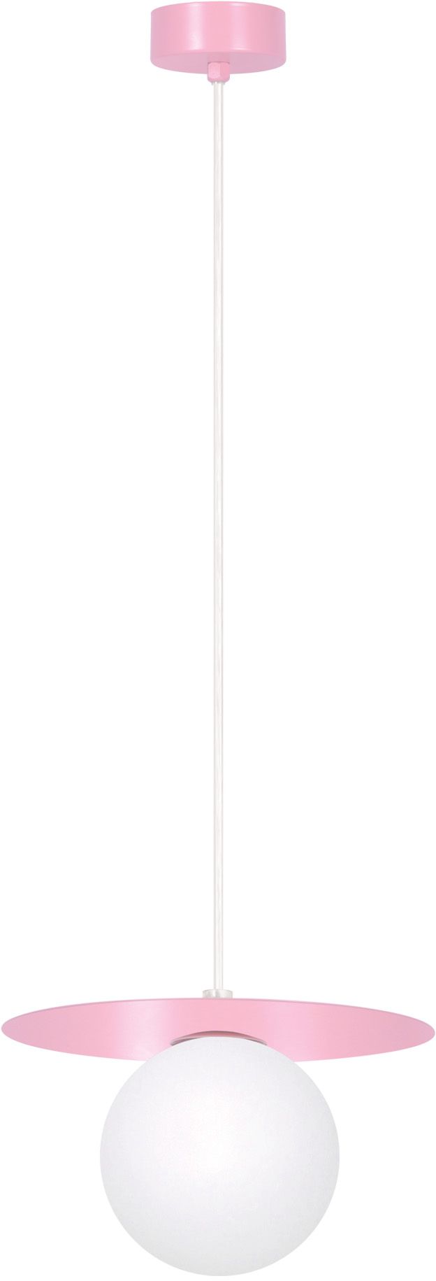 Kaja Robin lampada sospesa 1x10 W bianco-rosa K-5440