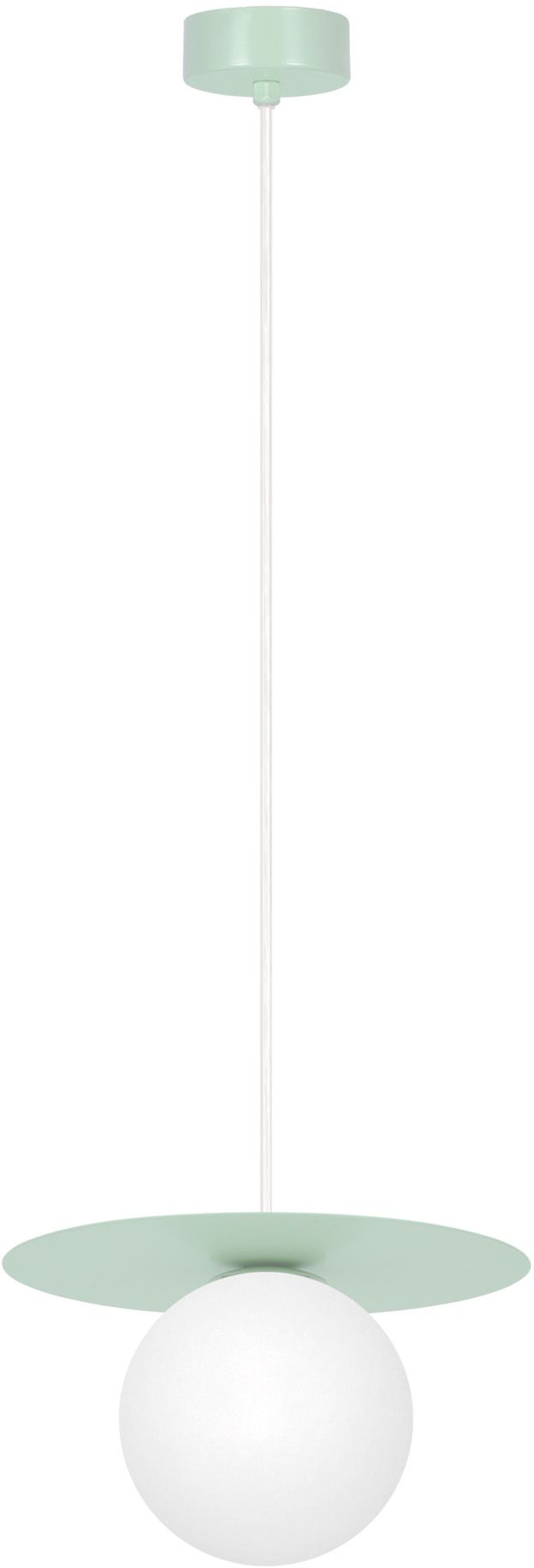 Kaja Robin lampada sospesa 1x60 W bianco-menta K-5450