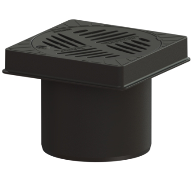 Kessel scarico con griglia a fessure 25.8 cm nero 67985