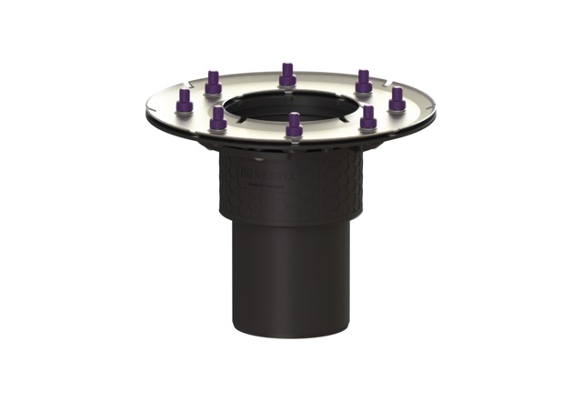 Kessel corpo dello scarico da pavimento cm nero 48812