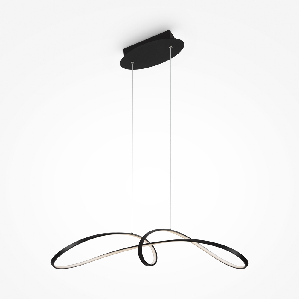 Maytoni Curve lampada sospesa 1x42 W nero MOD156PL-L52B4K