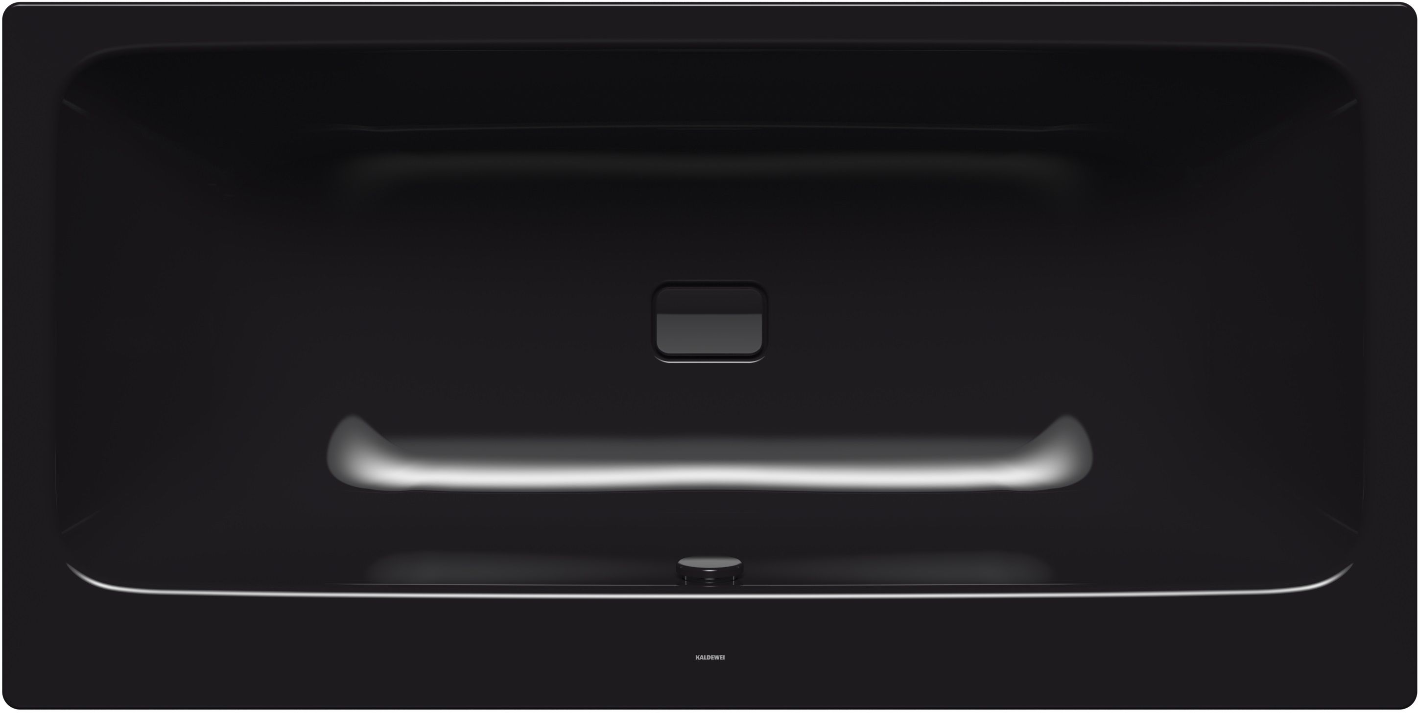 Kaldewei Asymmetric Duo vasca da bagno rettangolare 170x80 cm nero 274000013701