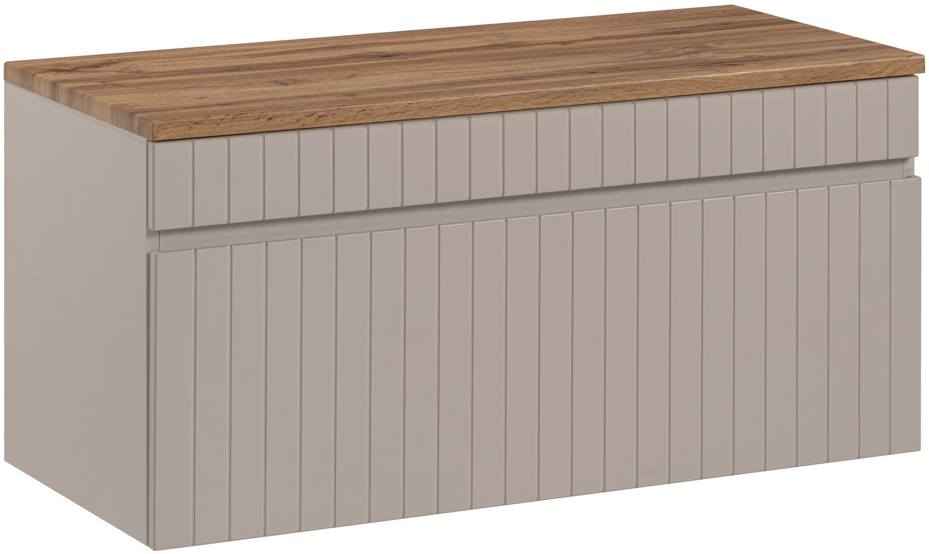 Set armadietto Comad Iconic Cashmere ICONIC CASHMERE 82-80-D-1S, piano sopra armadietto Comad Fiji BLAT 89-80-A OAK COAST EVOKE