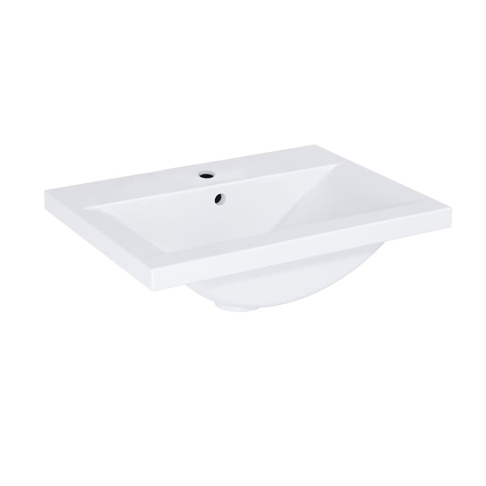 Roca Hebe lavabo 61.5x39.5 cm rettangolare da mobile bianco lucida A3272A1000