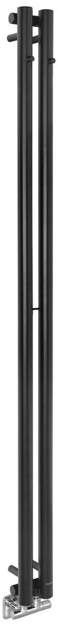 Sapho Pilon radiatore da bagno decorativo 180x12.2 cm nero IZ124T