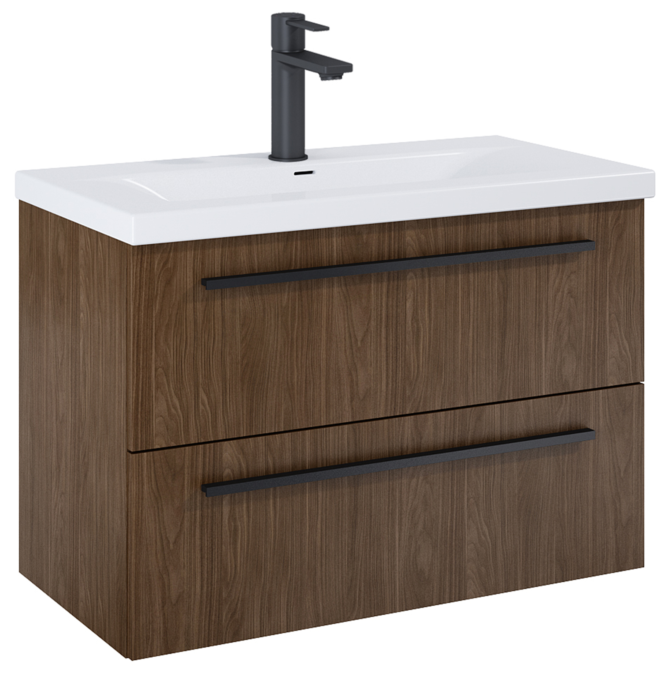 Roca Kwadro armadietto 79.8x38.4x53 cm sottolavabo sospeso noce A857970540