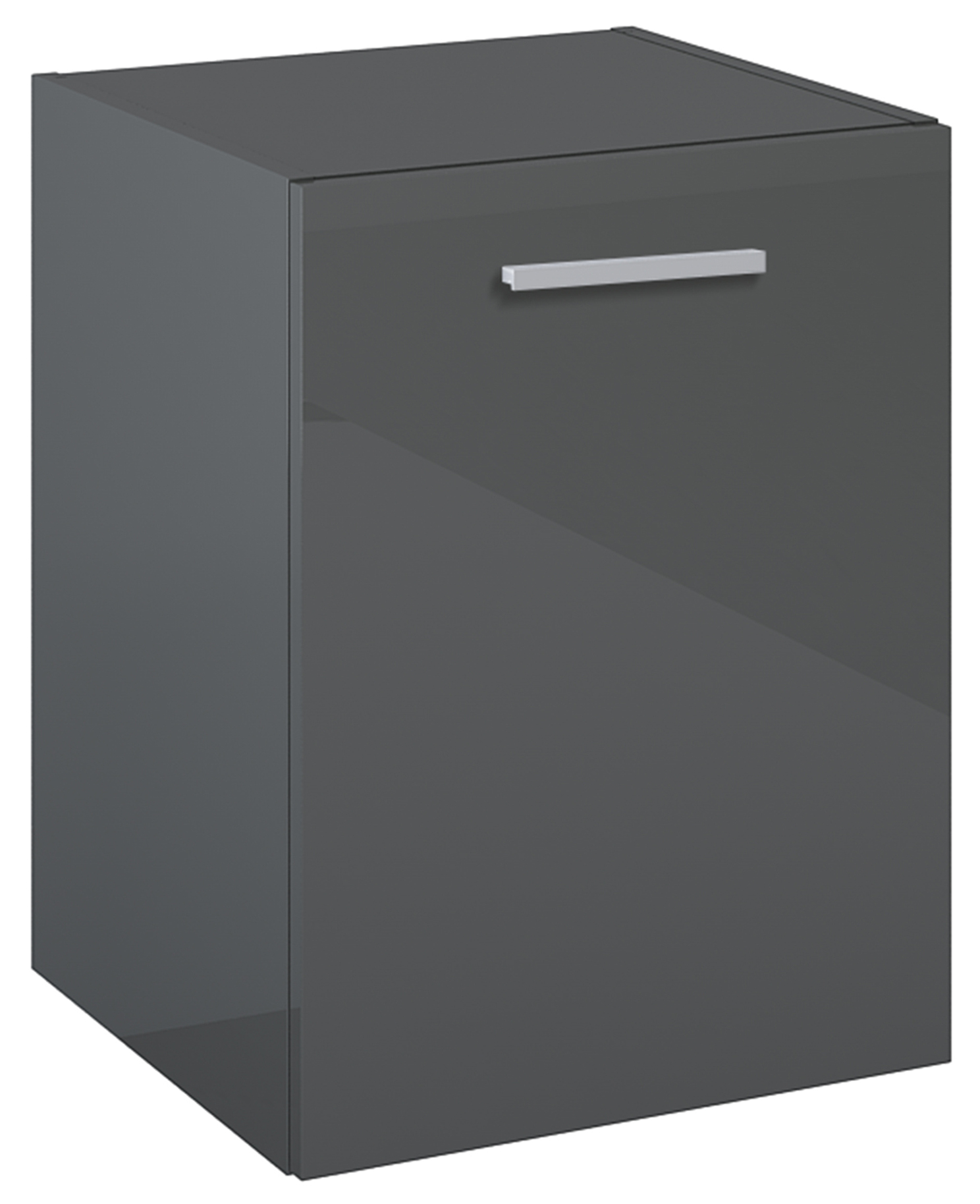 Roca Kwadro armadietto 39.8x38.4x53 cm laterale sospeso antracite A857974153