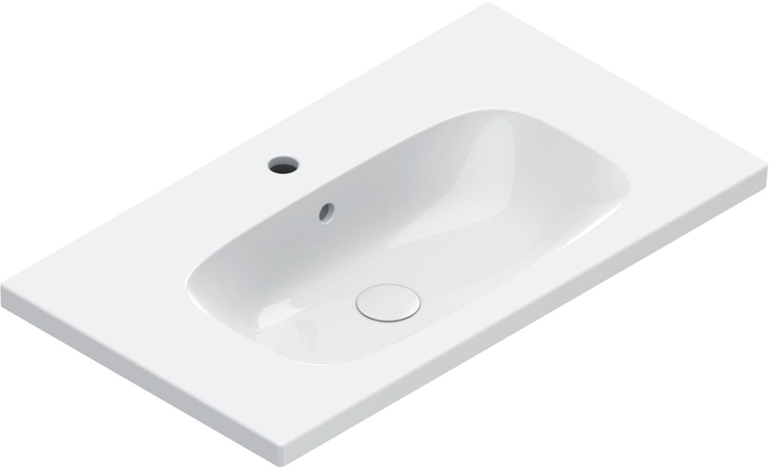 Catalano Alvea lavabo 80x46 cm rettangolare a parete-da mobile bianco 0620811001