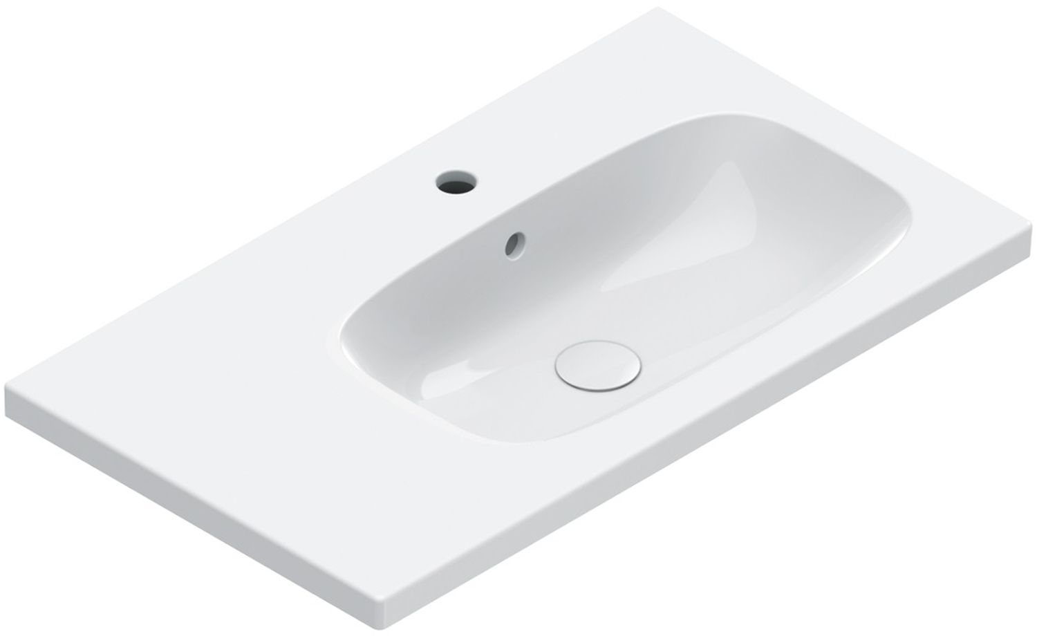 Catalano Alvea lavabo 80x46 cm rettangolare a parete-da mobile bianco 0620831001