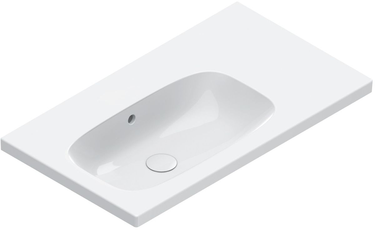 Catalano Alvea lavabo 80x46 cm rettangolare a parete-da mobile bianco 0620840001