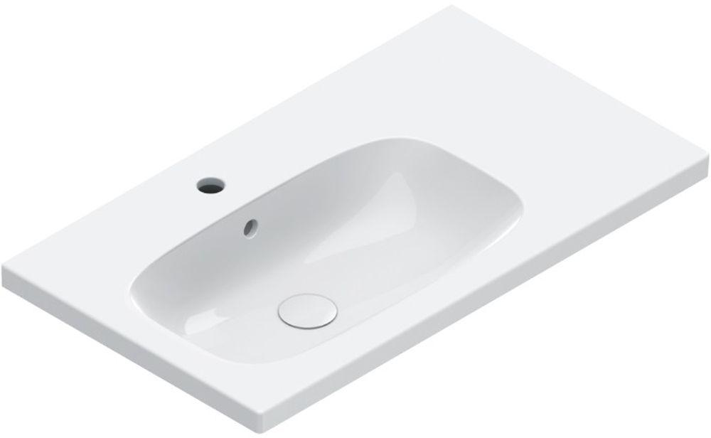 Catalano Alvea lavabo 80x46 cm rettangolare a parete-da mobile bianco 0620841001