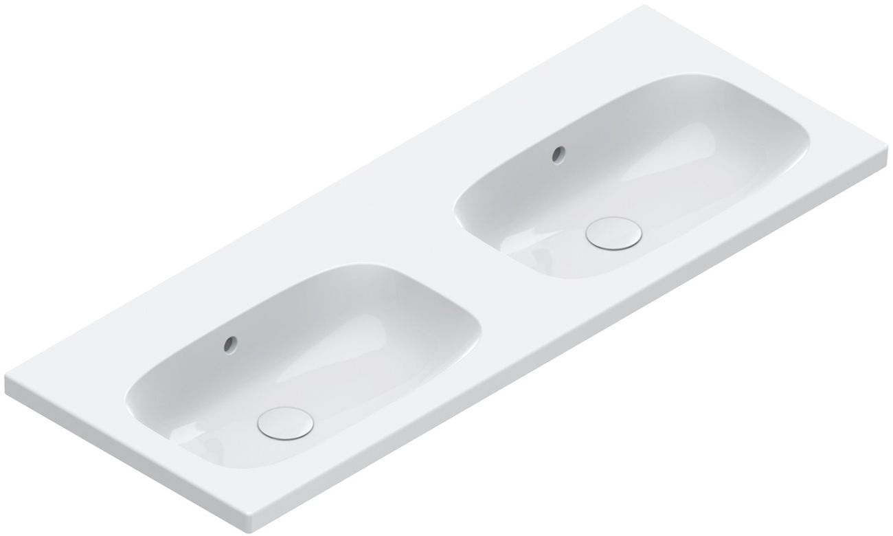 Catalano Alvea lavabo 120x46 cm rettangolare a parete-da mobile bianco 0621220001
