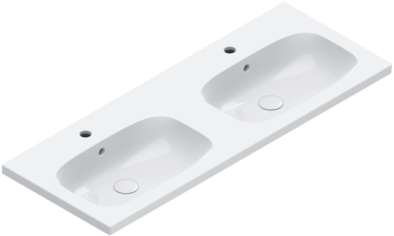 Catalano Alvea lavabo 120x46 cm rettangolare a parete-da mobile bianco 0621222001