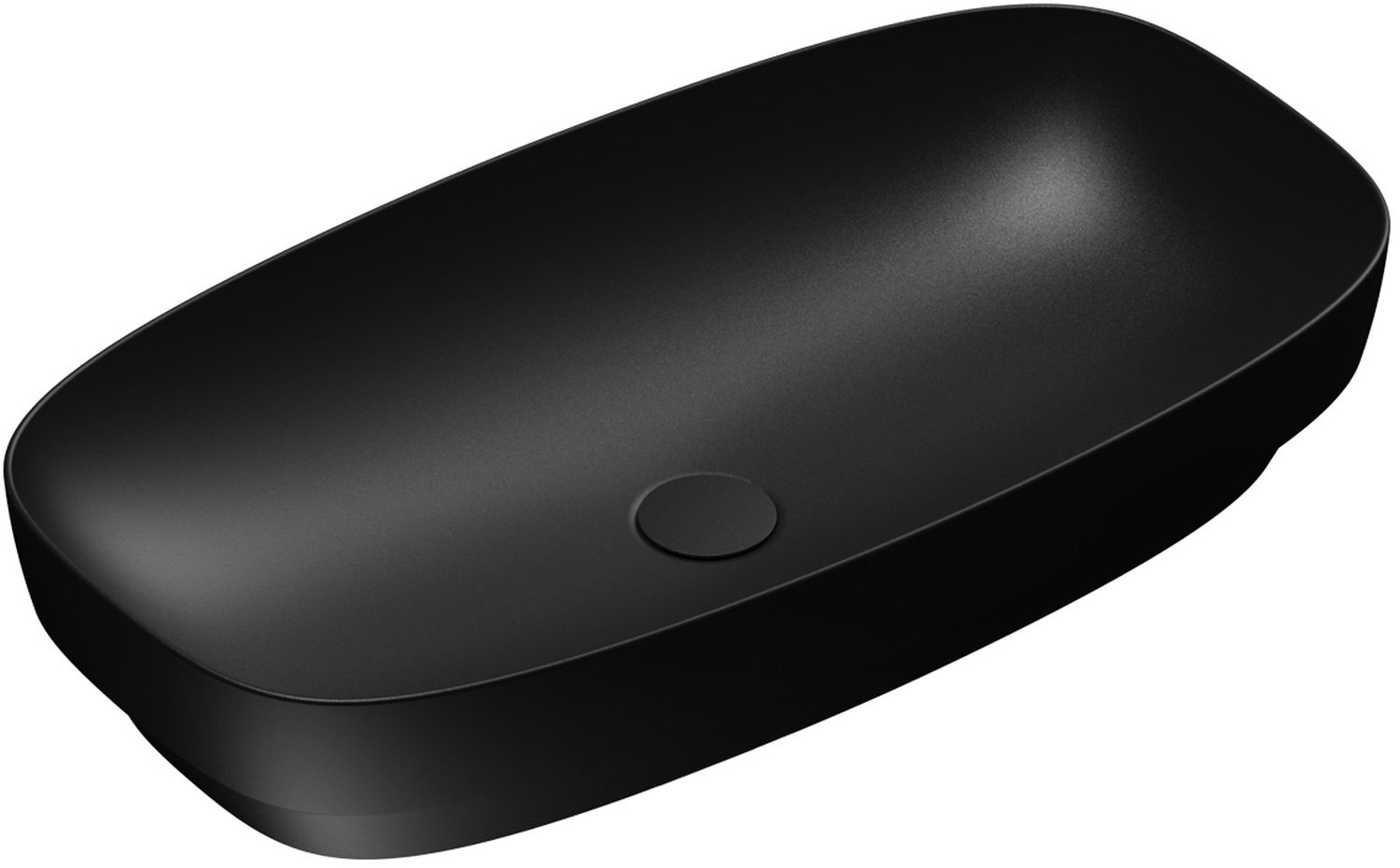 Catalano Alvea lavabo 75x40 cm ovale da appoggio nero 0624750022