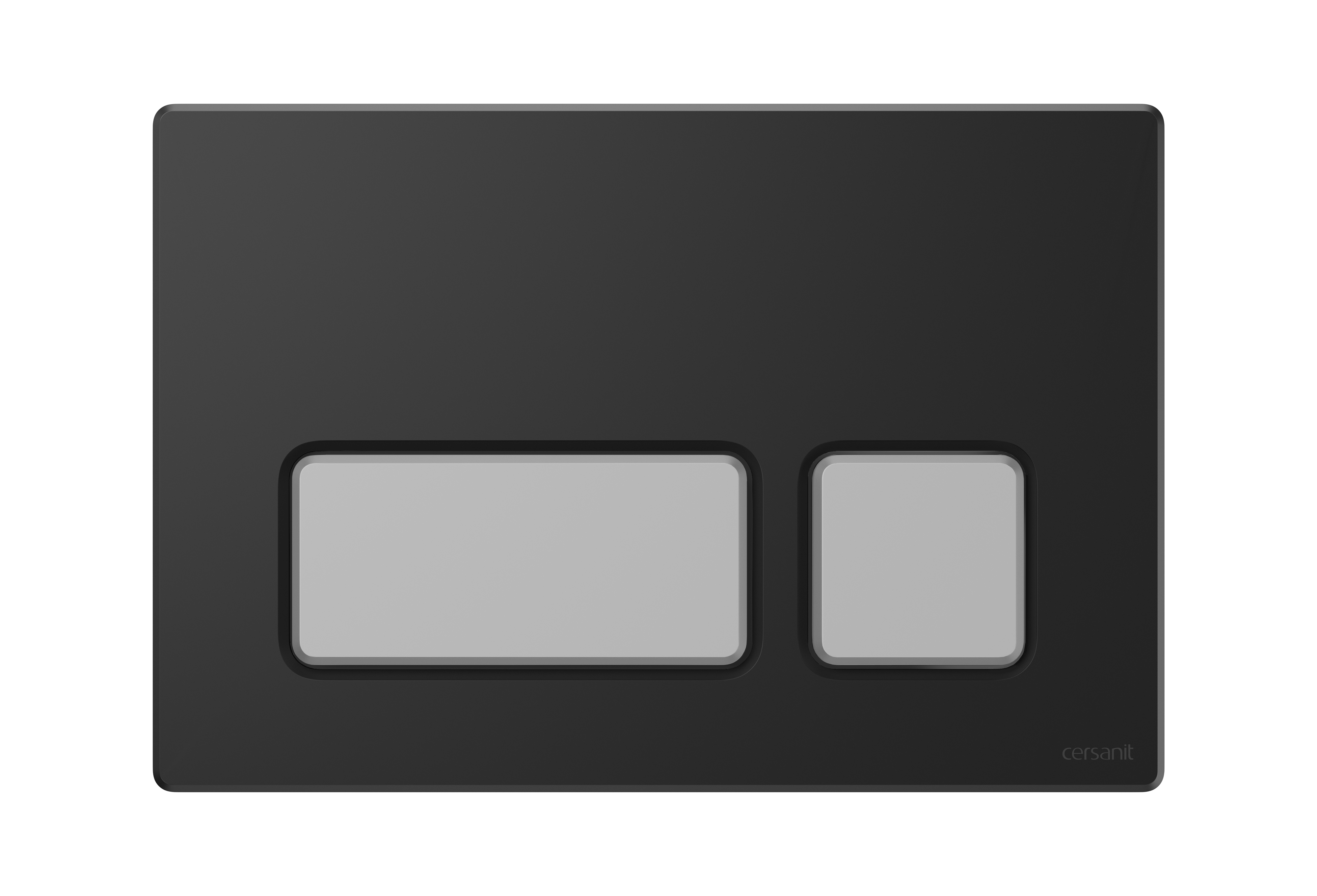 Cersanit Block placca di comando per WC cromo opaco-nero K97-0398