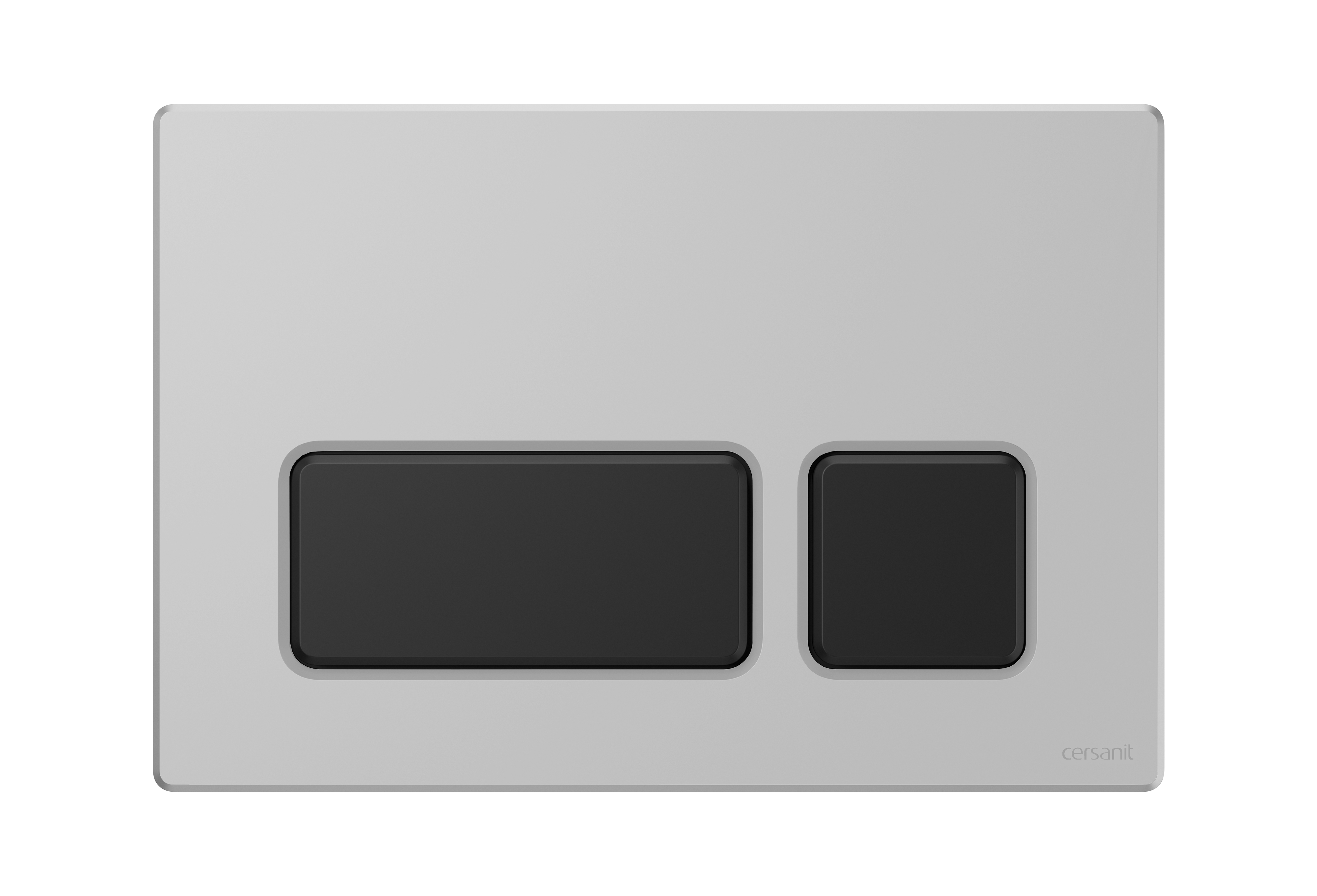 Cersanit Block placca di comando per WC cromo opaco-nero K97-0407