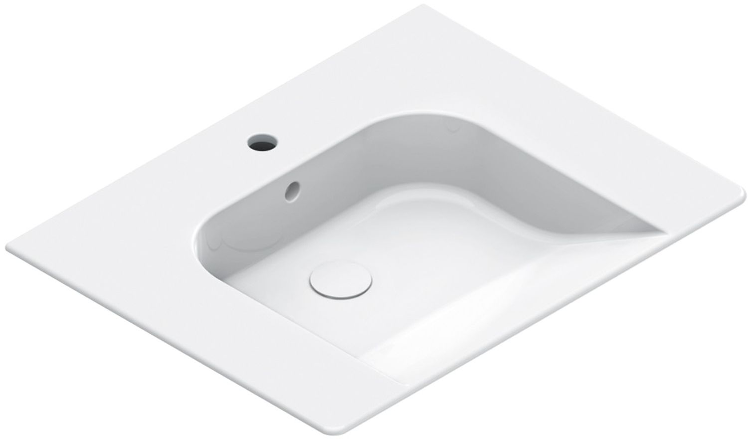 Catalano Comfort lavabo 70x55 cm rettangolare a parete bianco lucida 0920701001