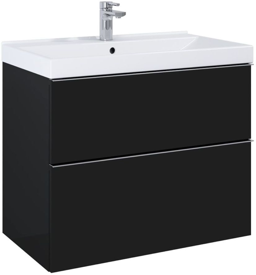 Elita Look armadietto 80x44.9x63.5 cm sottolavabo sospeso nero RE010801027160