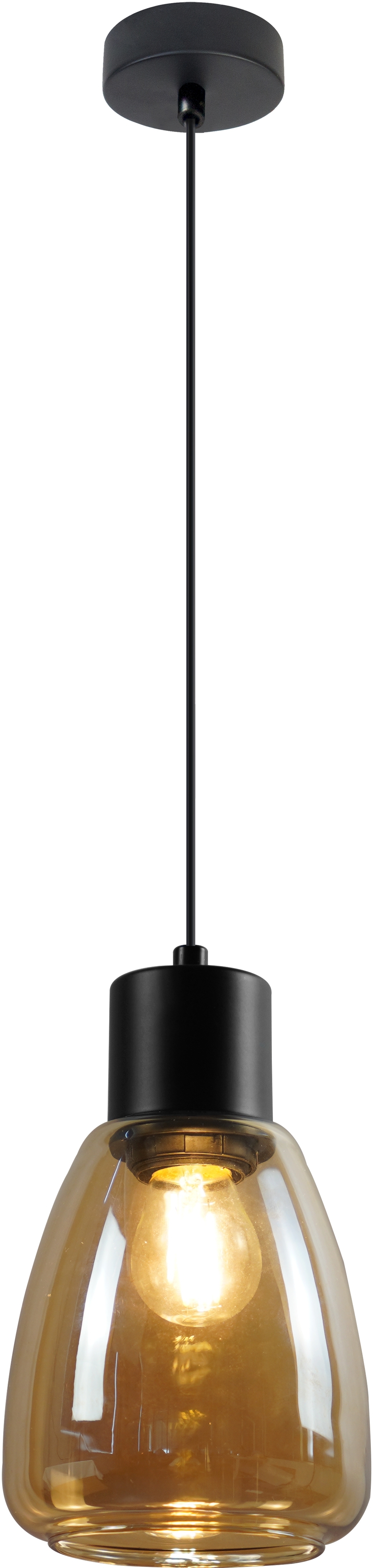 Candellux Moldo lampada sospesa 1x40 W ambra 31-35073