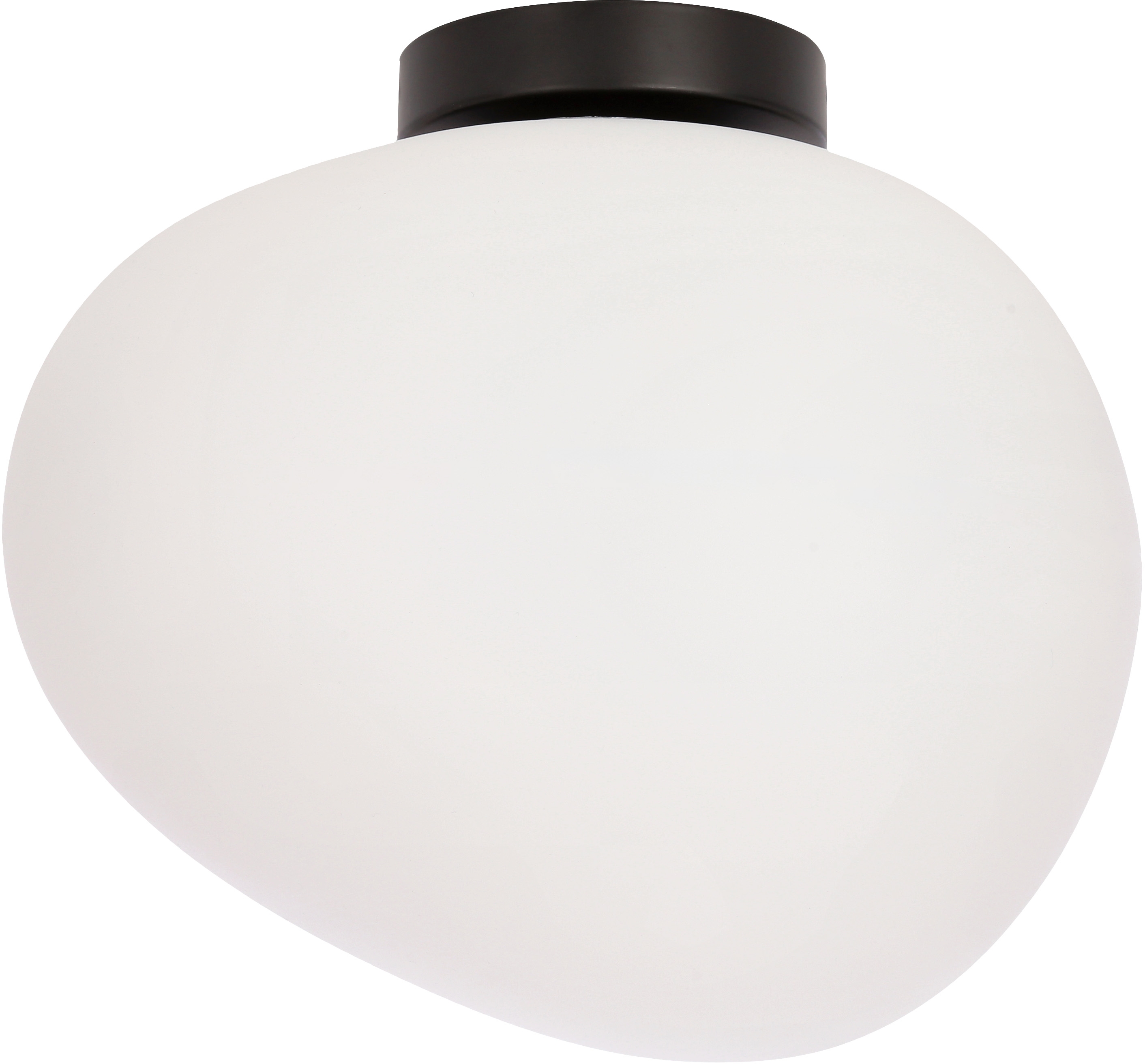 Candellux Stones lampada da soffitto 1x40 W bianco-nero 13-35189