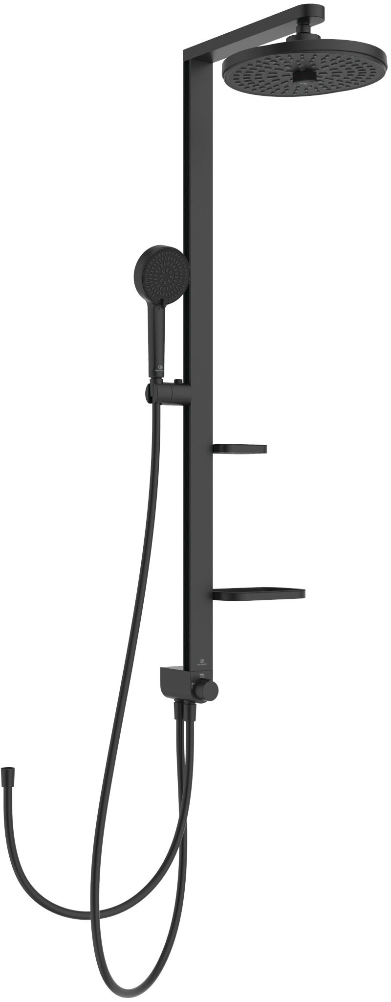 Ideal Standard Alu+ set doccia a parete con soffione nero BD585XG