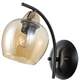 Candellux Merra lampada da parete 1x40 W nero 21-35301