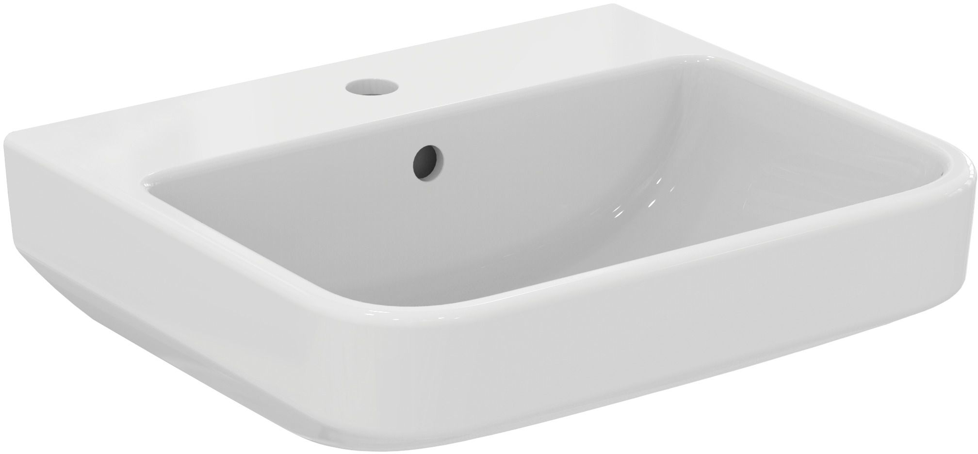 Ideal Standard i.life B lavabo 50x44 cm semicircolare a parete bianco lucida T460901