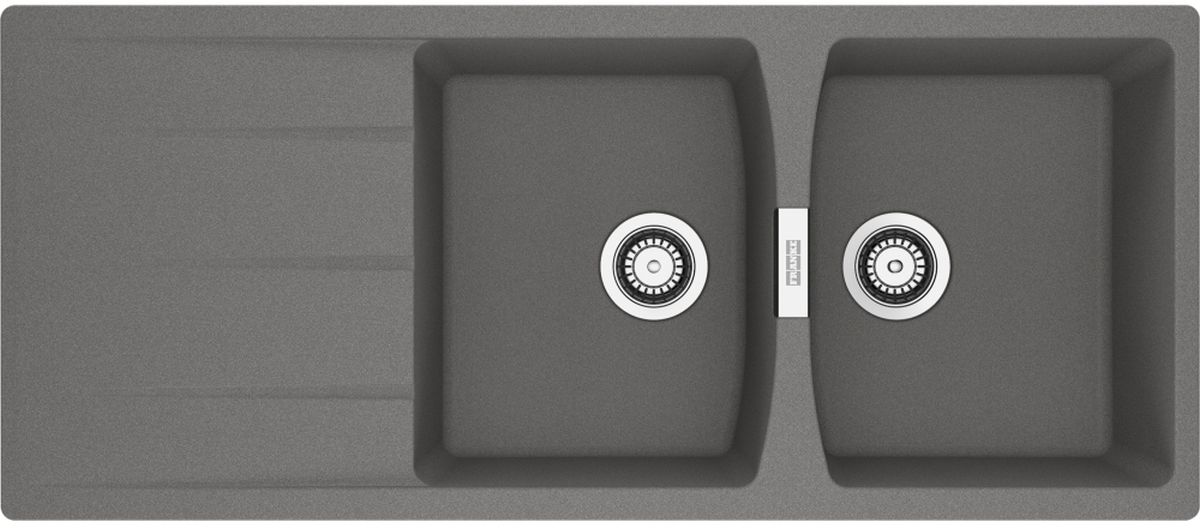 Franke Centro lavello in granito 116x50 cm grigio/grafite/inox 114.0710.235