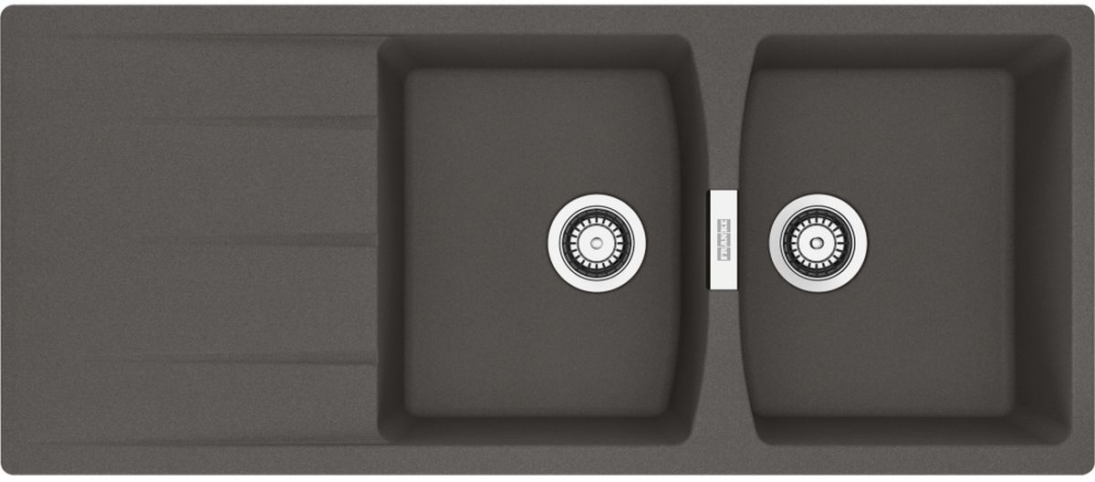 Franke Centro lavello in granito 116x50 cm grigio/grafite/inox 114.0716.328
