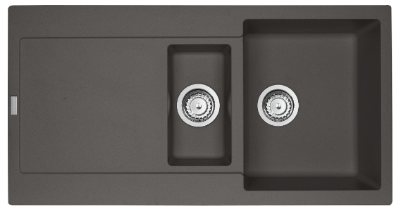 Franke Maris lavello in granito 97x50 cm grigio/grafite/inox 114.0714.167
