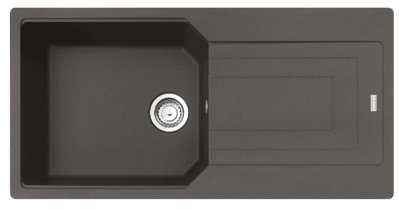 Franke Urban lavello in granito 100x50 cm grigio/grafite/inox 114.0716.366