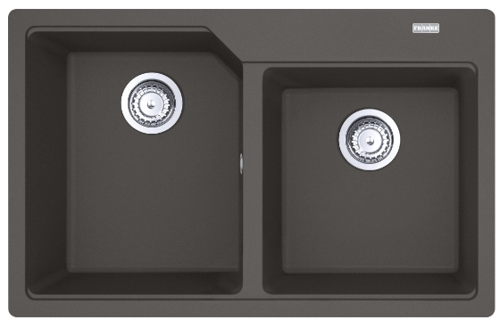 Franke Urban lavello in granito 78x50 cm grigio/grafite/inox 114.0715.197