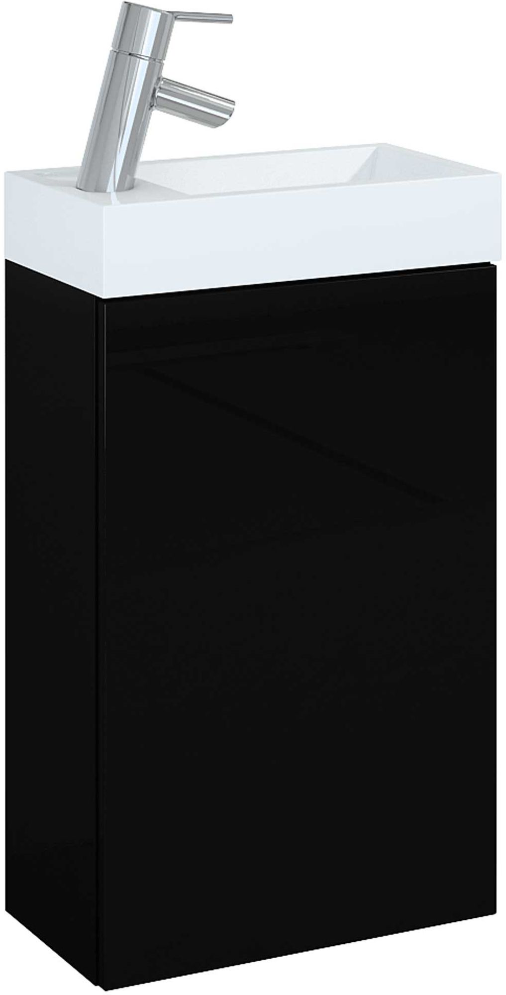 Elita Young Basic lavabo con armadietto 40.2 cm nero RE163070003510