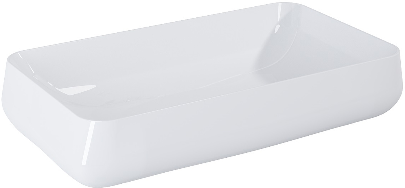 Elita Agnes lavabo 71.5x41 cm rettangolare da appoggio bianco RE040720178060
