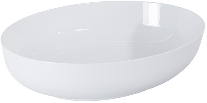 Elita Rika lavabo 52x39.5 cm ovale da appoggio bianco RE040520088060