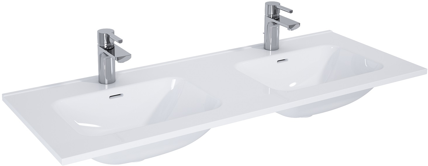 Elita Skappa lavabo 120.8x46 cm rettangolare da mobile-doppio bianco RE041203068060