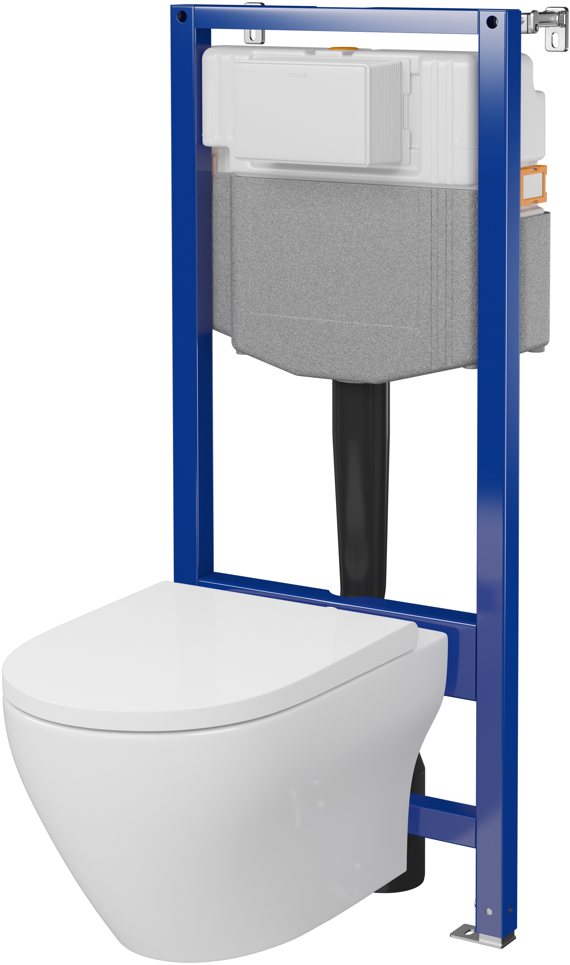 Cersanit Larga set modulo di installazione con vaso wc e copriwater con scarico a vortice S701-892