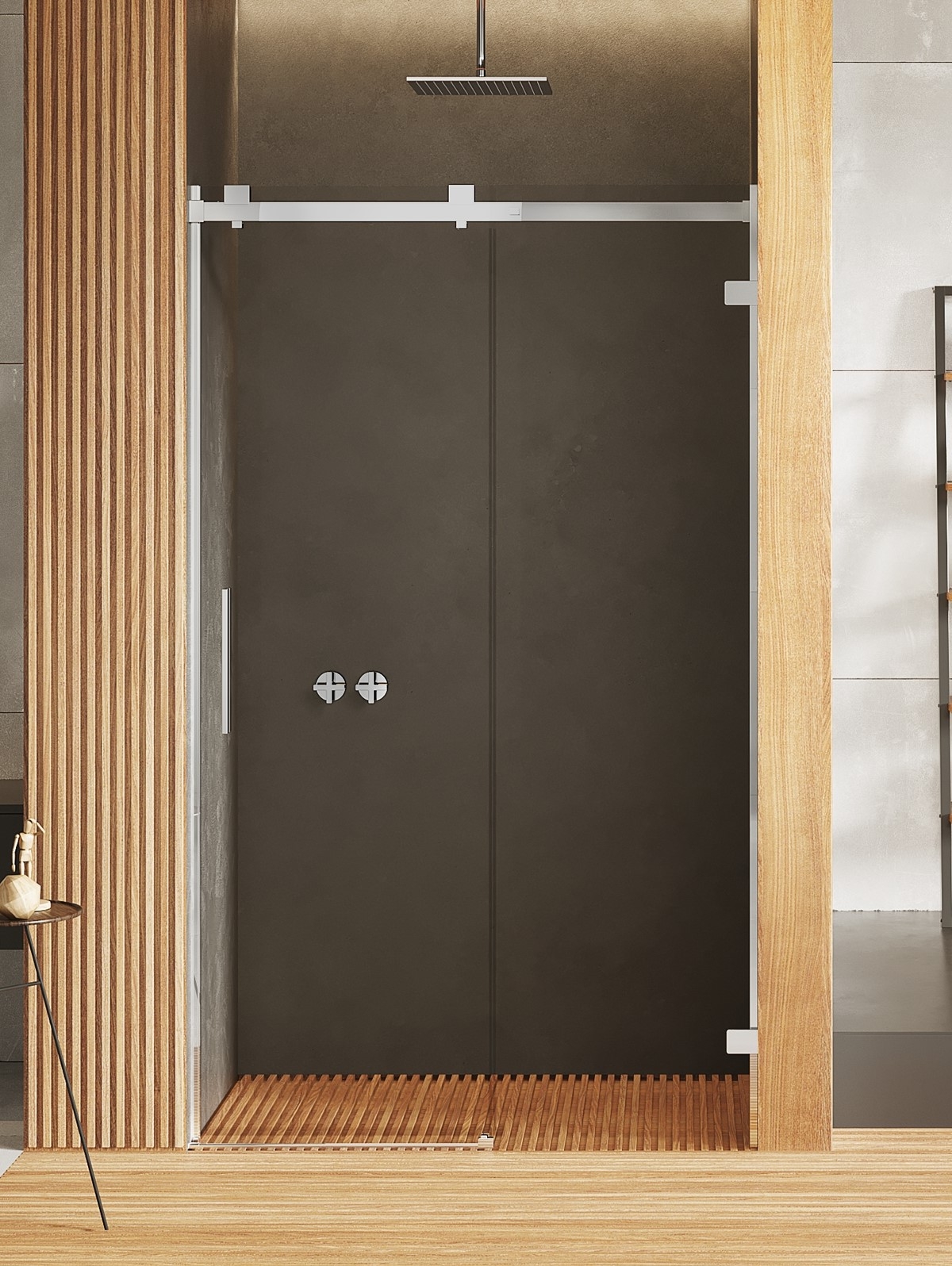 New Trendy Softi X porta doccia 120 cm scorrevole cromo lucida/vetro trasparente EXK-5252
