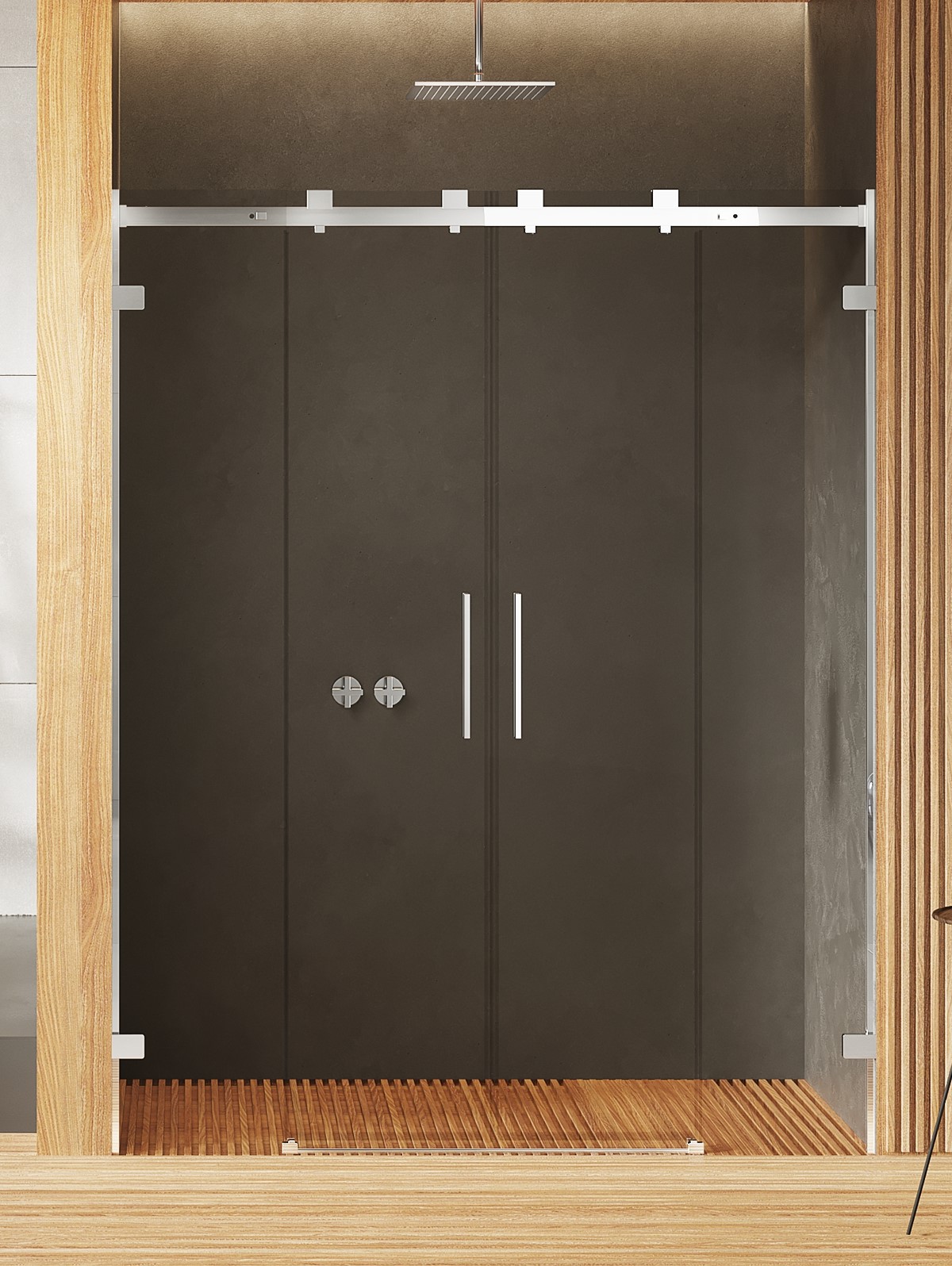 New Trendy Softi X porta doccia 170 cm scorrevole cromo lucida/vetro trasparente EXK-5269