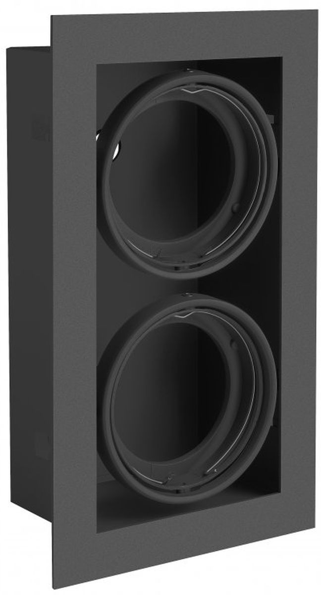 GTV Pireo lampada da incasso 2x50 W nero OP-PIREO2-20